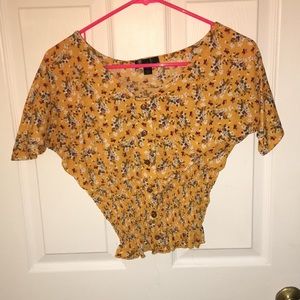 Floral crop top